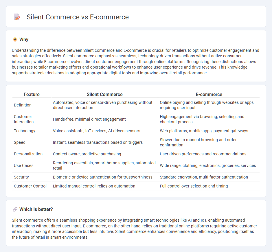 Silent Commerce vs E-Commerce in Retail