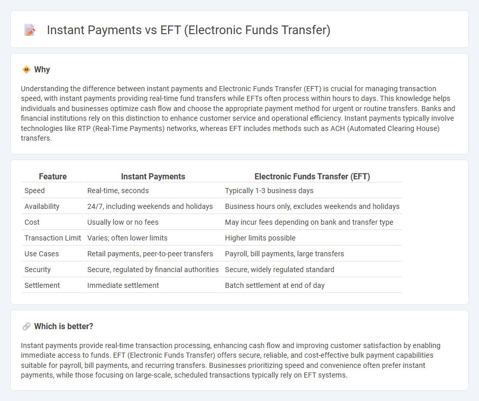 Instant Payments vs Eft (Electronic Funds Transfer) in Banking
