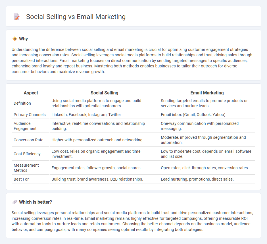 Social Selling vs Email Marketing in Commerce