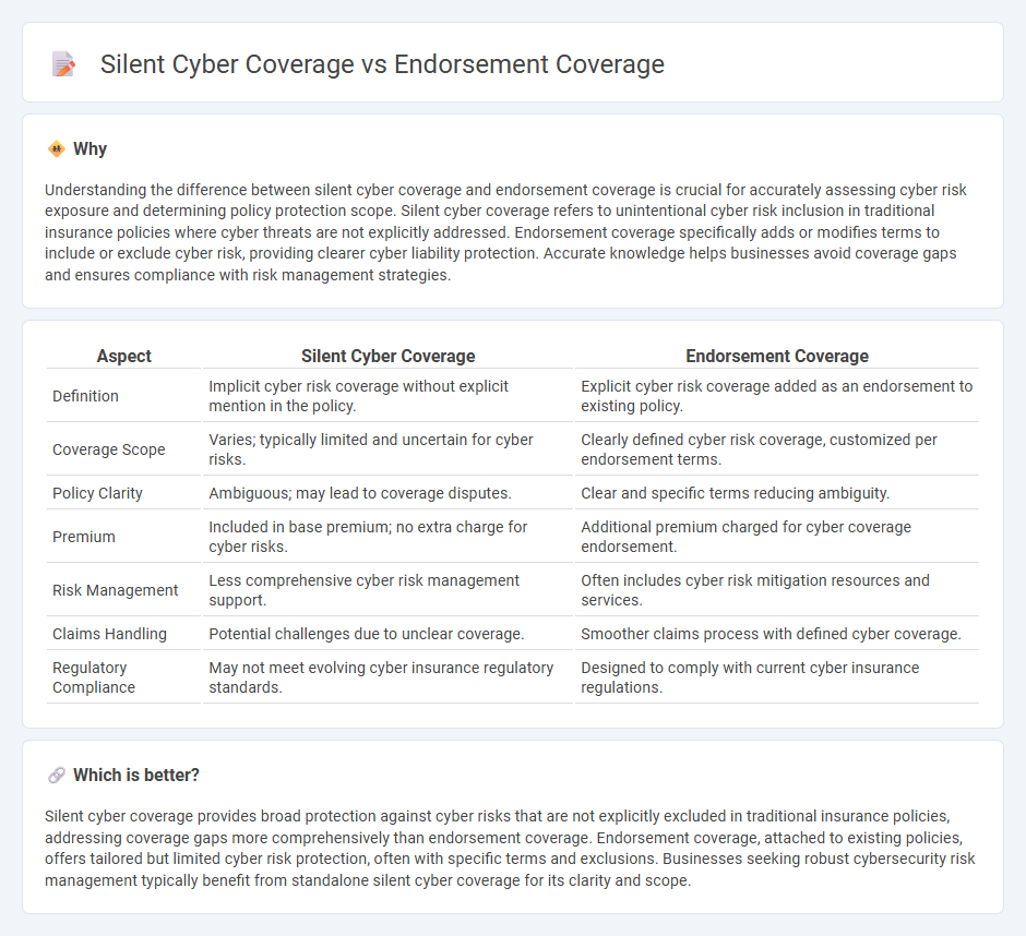 Silent Cyber Coverage vs Endorsement Coverage in Insurance