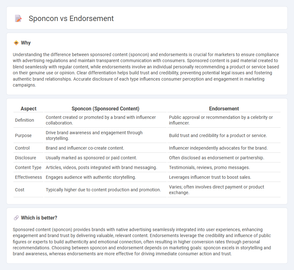 Sponcon vs Endorsement in Marketing