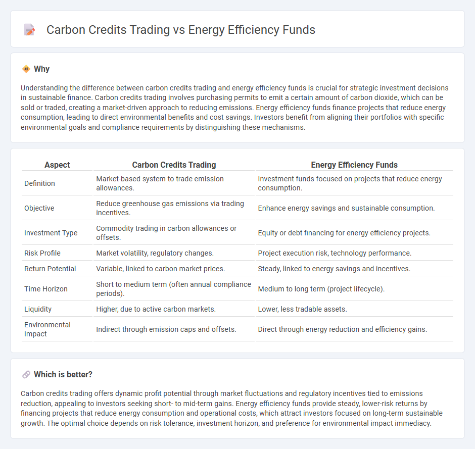 Carbon Credits Trading vs Energy Efficiency Funds in Investment
