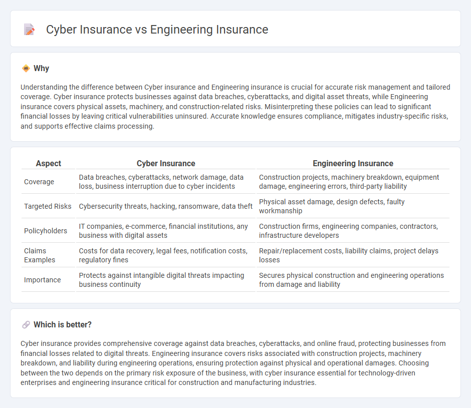 Cyber Insurance vs Engineering Insurance in Insurance