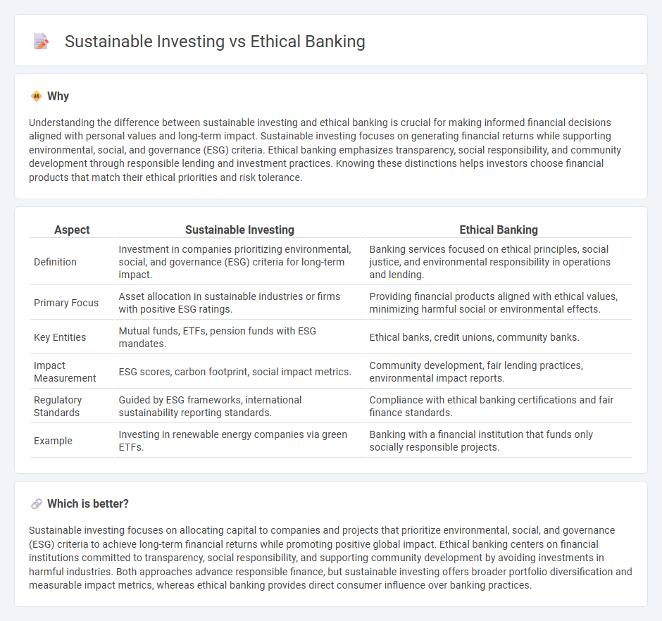 Sustainable Investing vs Ethical Banking in Banking