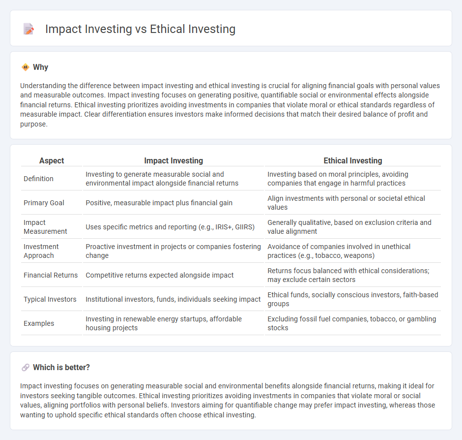Impact Investing vs Ethical Investing in Finance