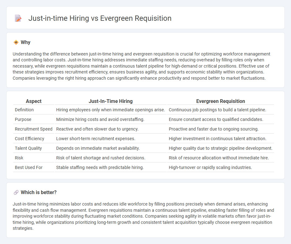 Just-In-Time Hiring vs Evergreen Requisition in Economy