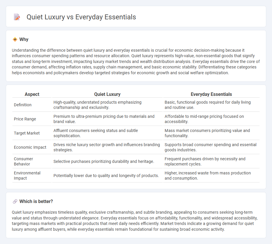 Quiet Luxury vs Everyday Essentials in Economy