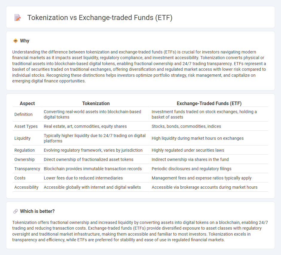 Tokenization vs Exchange-Traded Funds (Etf) in Finance