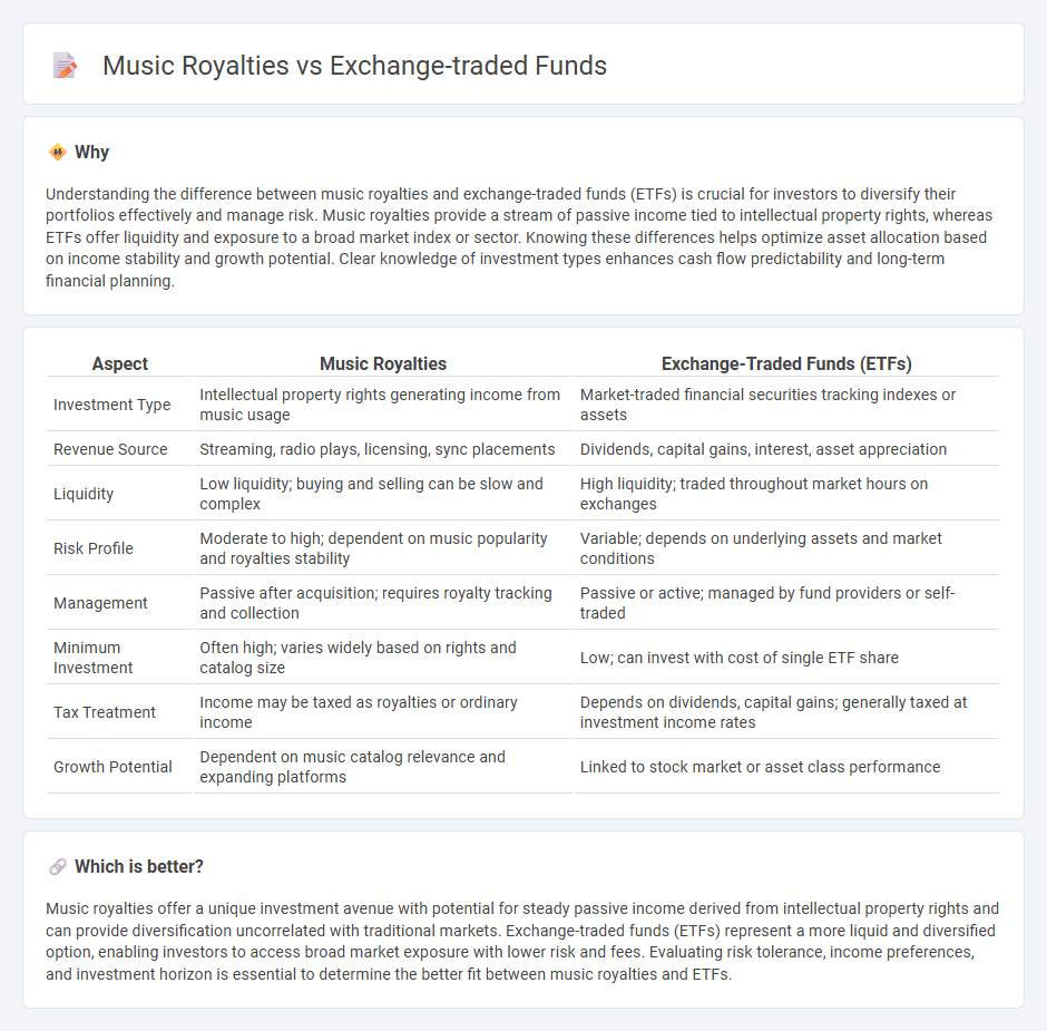 Music Royalties vs Exchange-Traded Funds in Investment