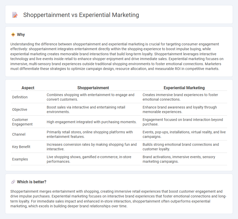 Shoppertainment vs Experiential Marketing in Marketing