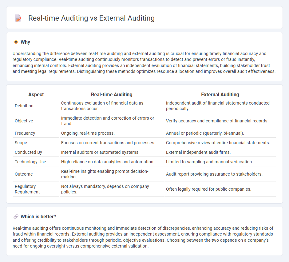 Real-Time Auditing vs External Auditing in Accounting