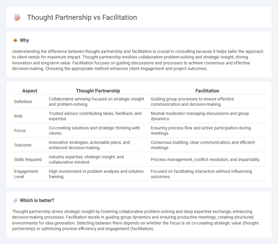 Thought Partnership vs Facilitation in Consulting