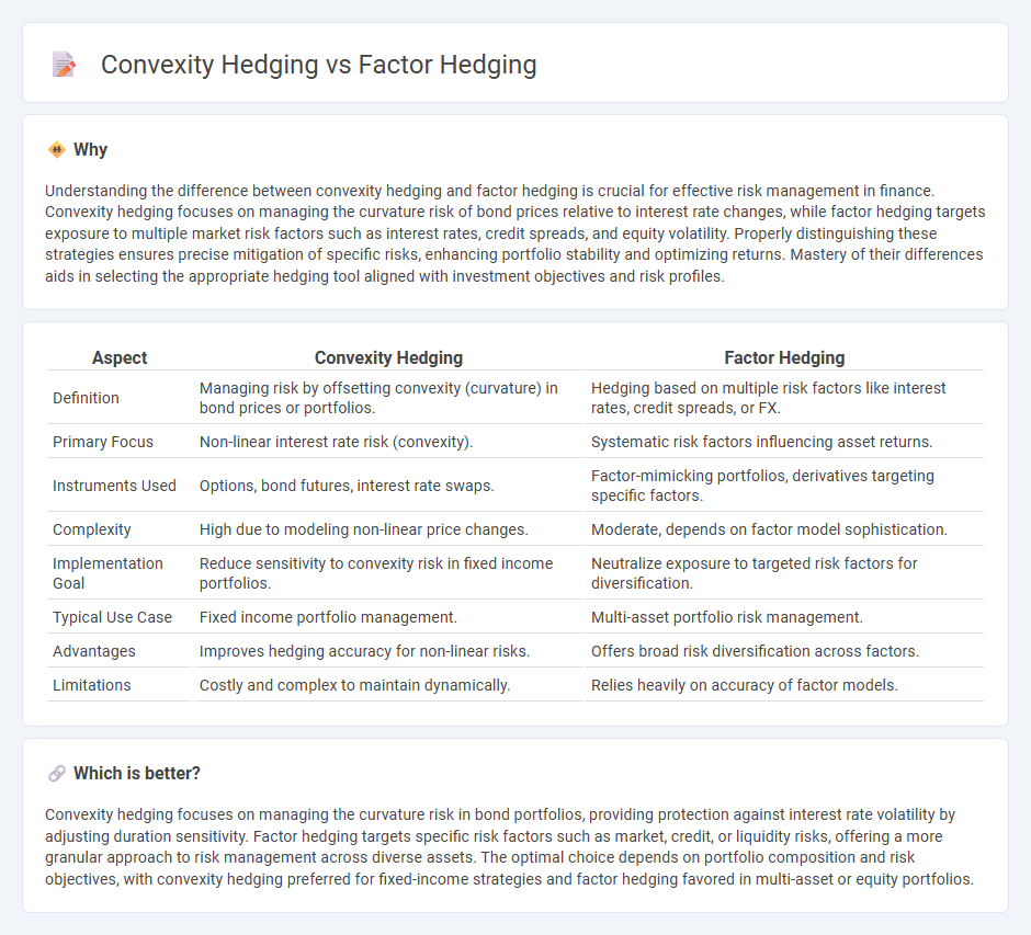 Convexity Hedging vs Factor Hedging in Finance