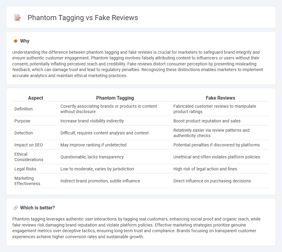 Phantom Tagging vs Fake Reviews in Marketing