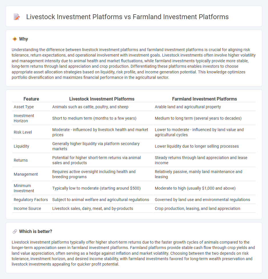 Livestock Investment Platforms vs Farmland Investment Platforms in Investment