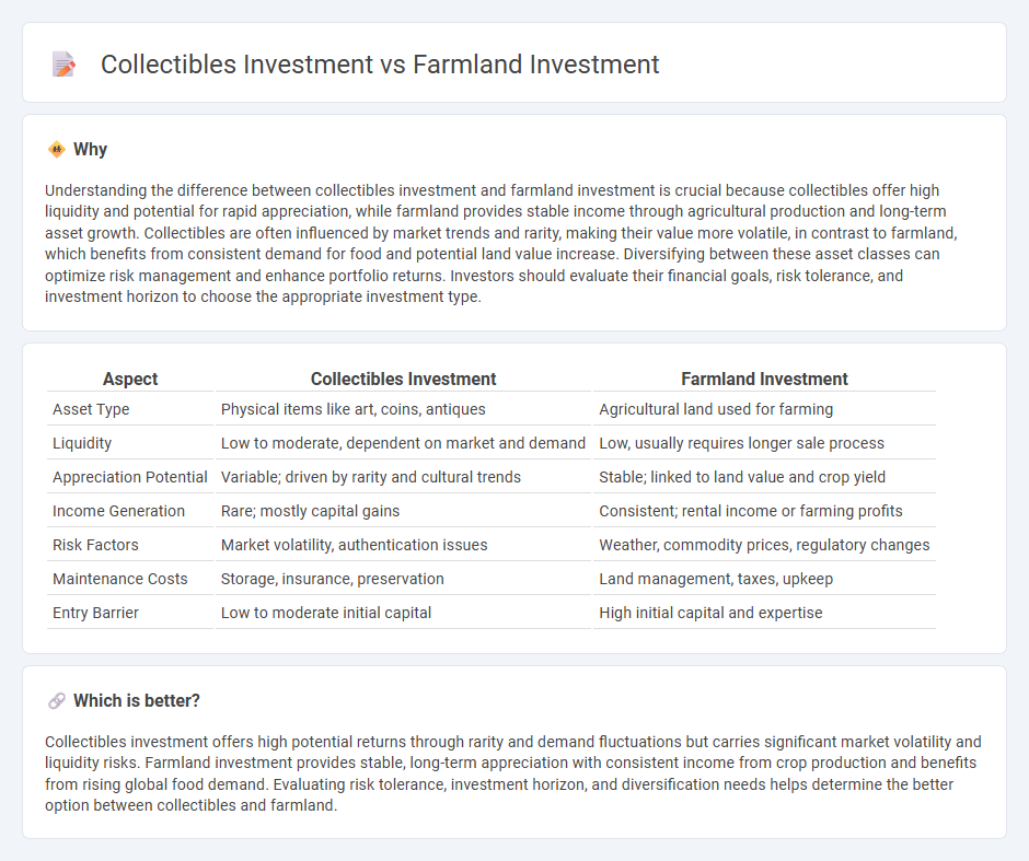 Collectibles Investment vs Farmland Investment in Investment