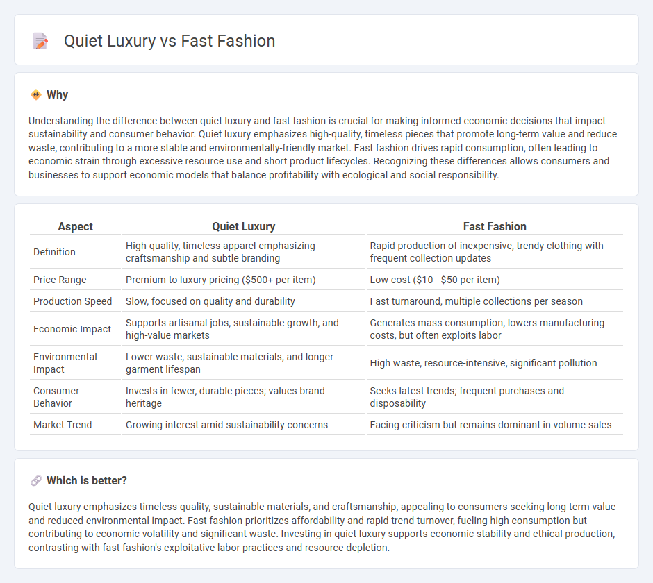 Quiet Luxury vs Fast Fashion in Economy