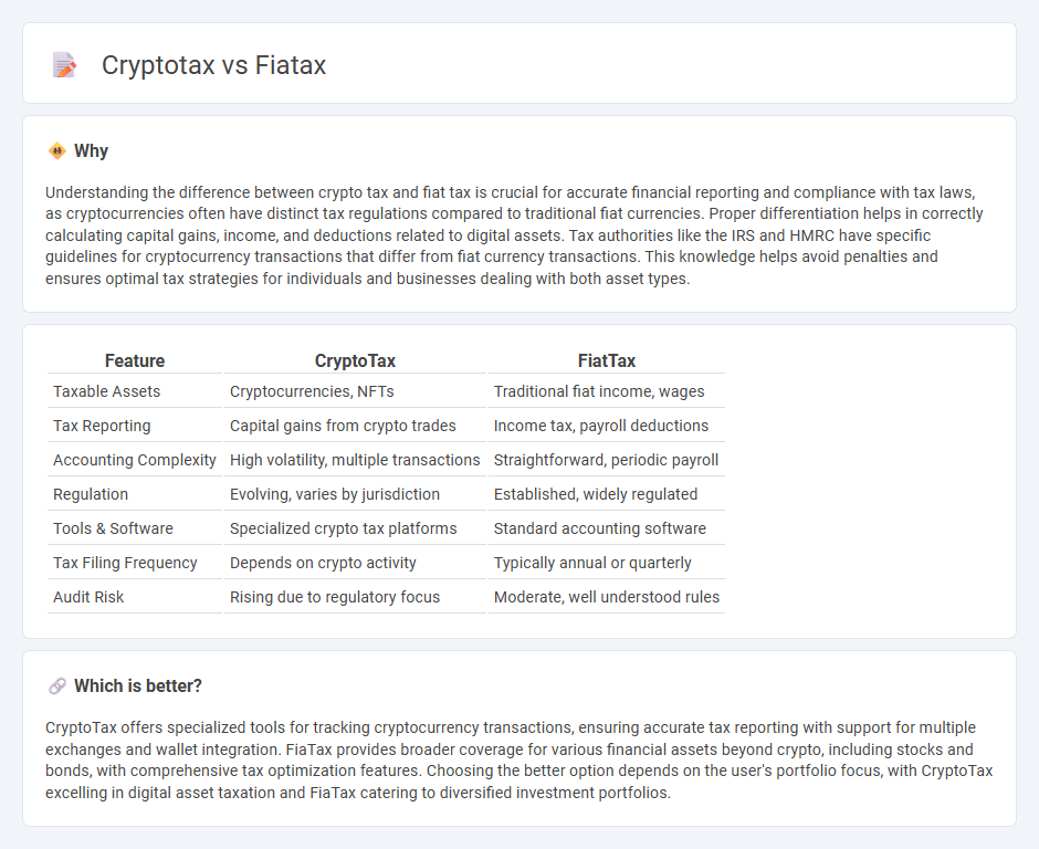 Cryptotax vs Fiatax in Accounting