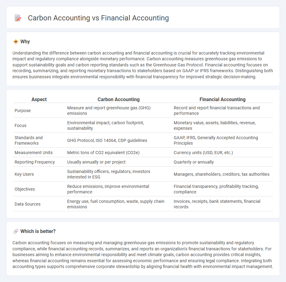 Carbon Accounting vs Financial Accounting in Accounting
