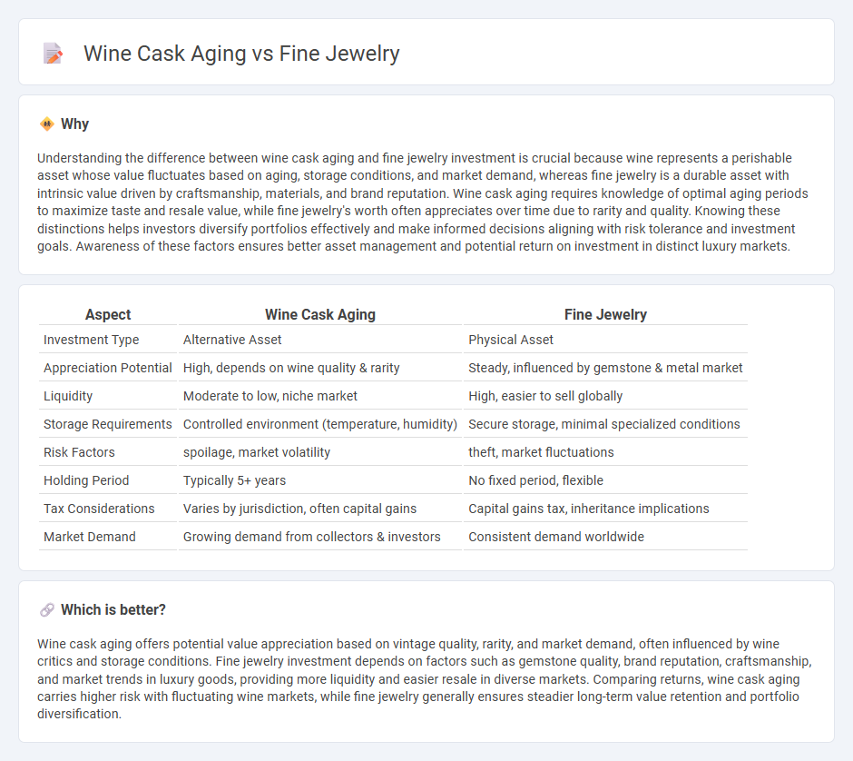 Wine Cask Aging vs Fine Jewelry in Investment
