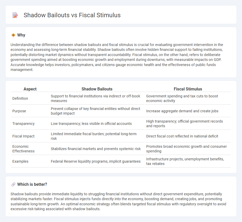Shadow Bailouts vs Fiscal Stimulus in Economy