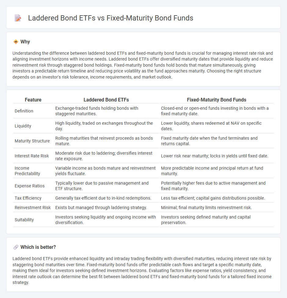 Laddered Bond Etfs vs Fixed-Maturity Bond Funds in Finance