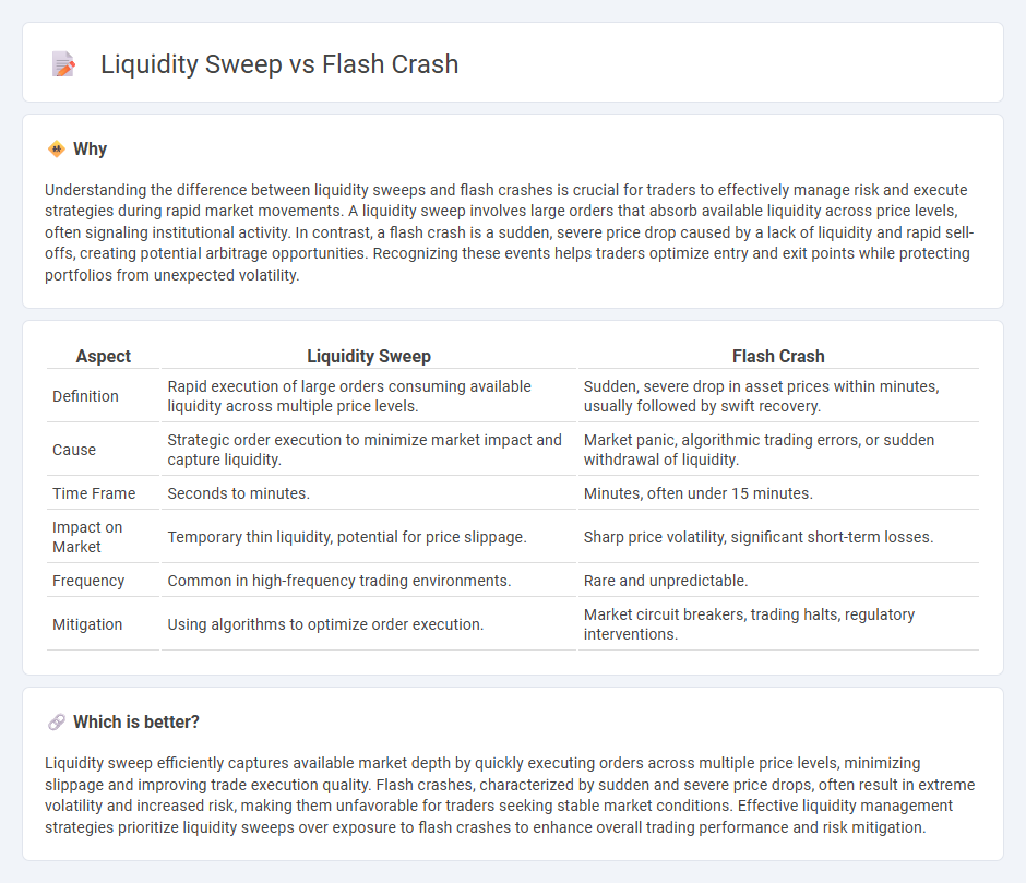 Liquidity Sweep vs Flash Crash in Trading