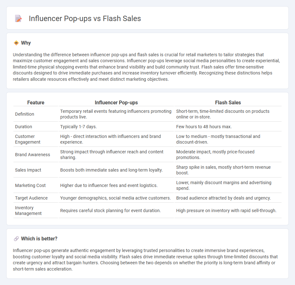 Influencer Pop-Ups vs Flash Sales in Retail