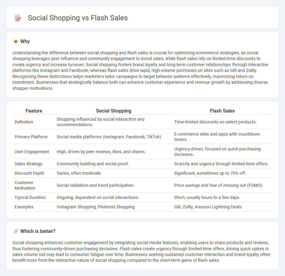 Social Shopping vs Flash Sales in Commerce