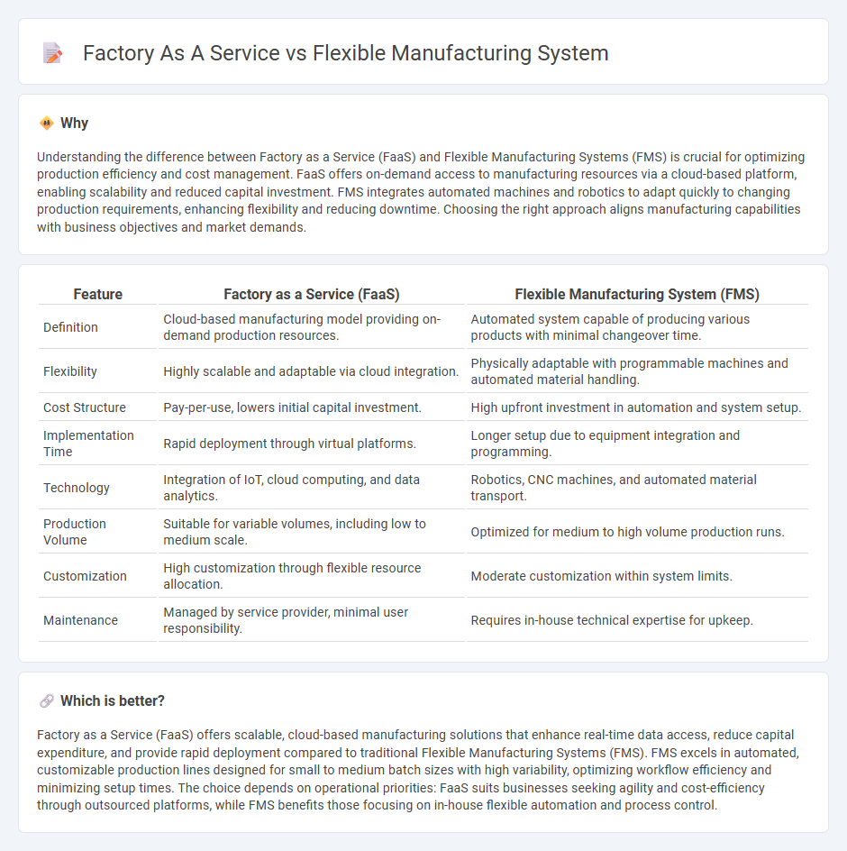 Factory As A Service vs Flexible Manufacturing System in Manufacturing