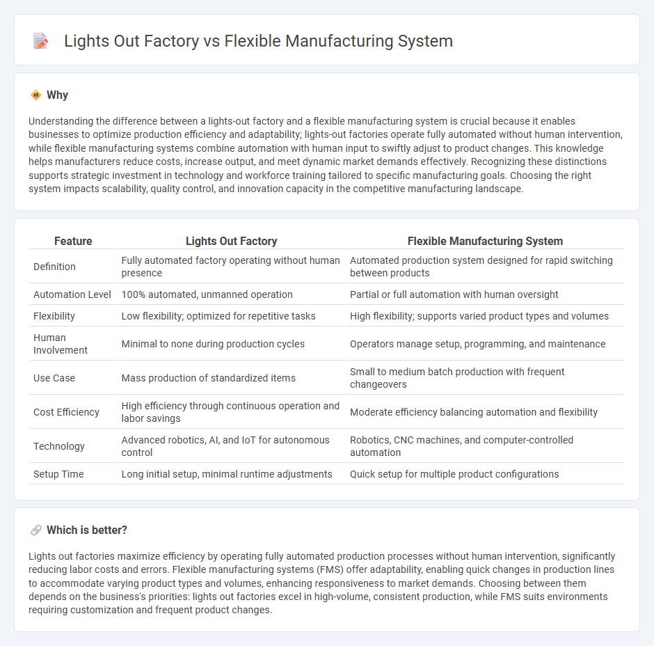 Lights Out Factory vs Flexible Manufacturing System in Manufacturing