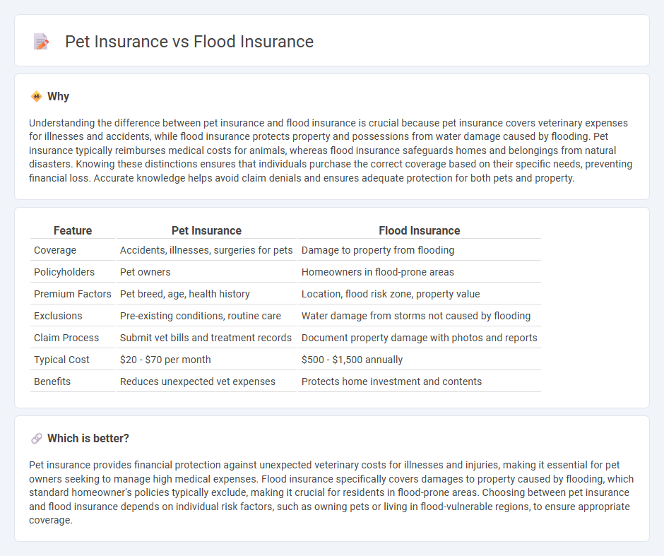 Pet Insurance vs Flood Insurance in Insurance