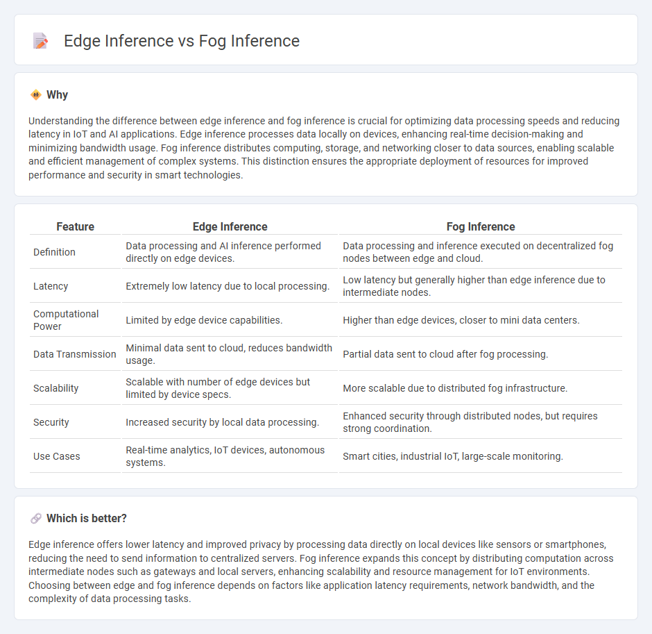 Edge Inference vs Fog Inference in Technology