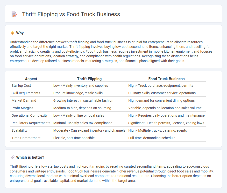 Thrift Flipping vs Food Truck Business in Entrepreneurship