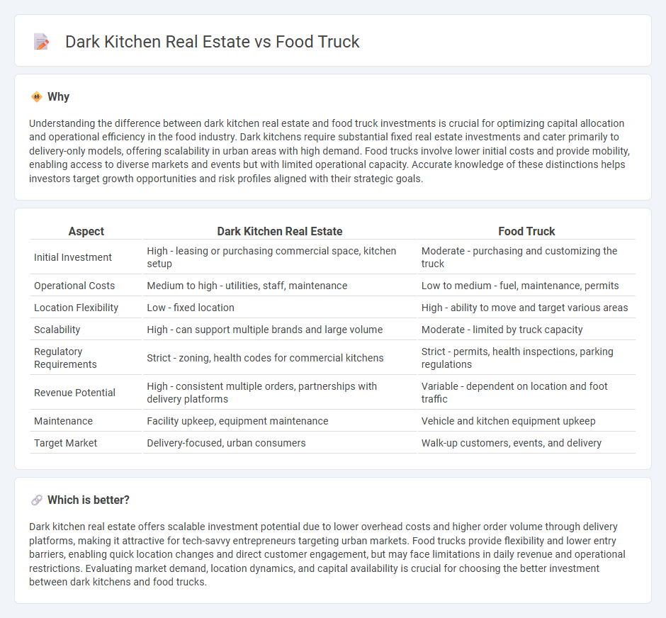 Dark Kitchen Real Estate vs Food Truck in Investment