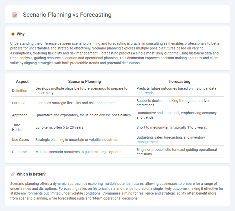 Scenario Planning vs Forecasting in Consulting