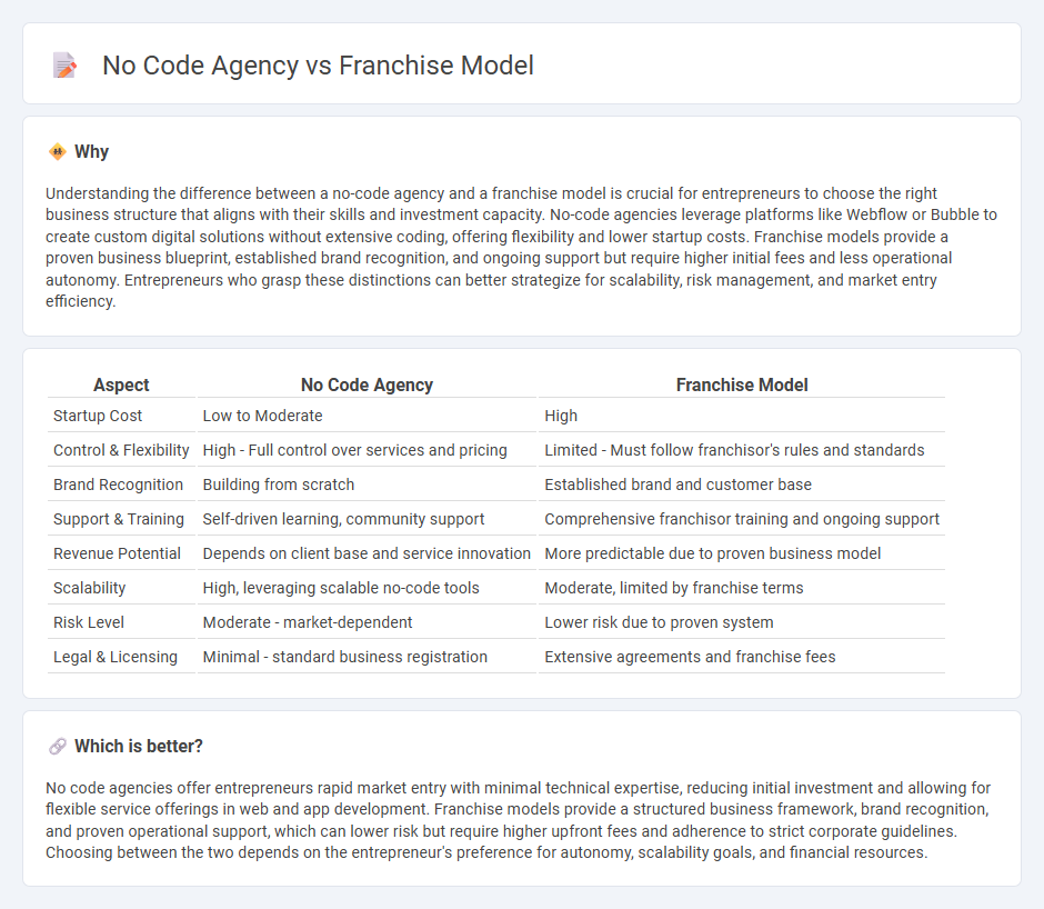 No Code Agency vs Franchise Model in Entrepreneurship