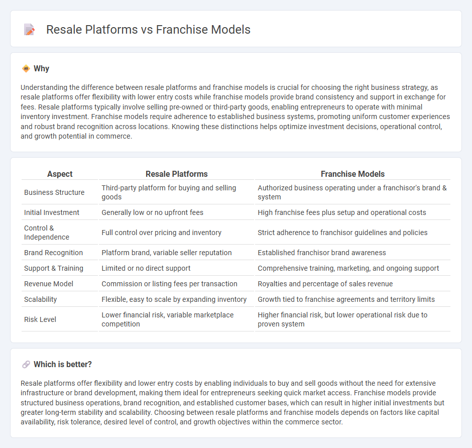 Resale Platforms vs Franchise Models in Commerce