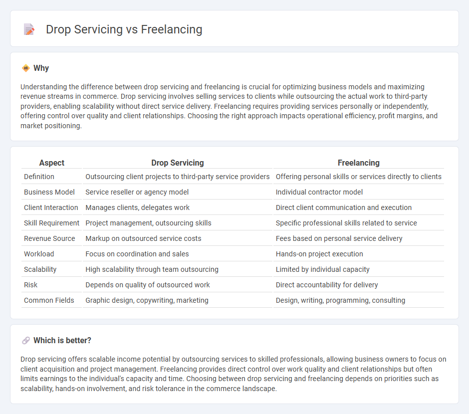 Drop Servicing vs Freelancing in Commerce