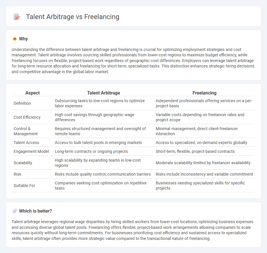 Talent Arbitrage vs Freelancing in Employment