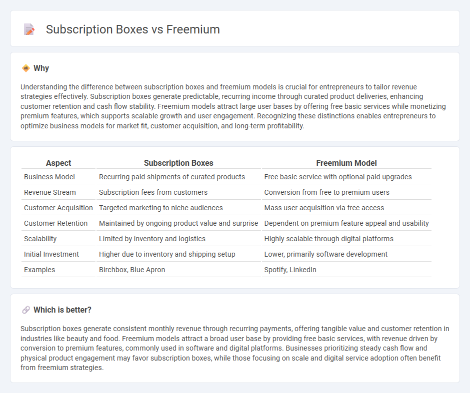 Subscription Boxes vs Freemium in Entrepreneurship