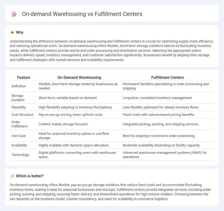 On-Demand Warehousing vs Fulfillment Centers in Commerce