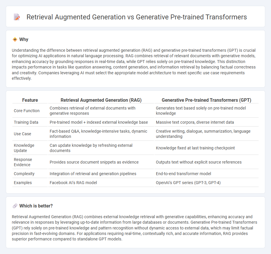 Retrieval Augmented Generation vs Generative Pre-Trained Transformers in Technology