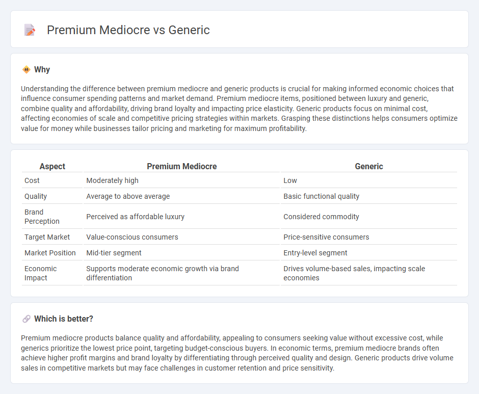 Premium Mediocre vs Generic in Economy
