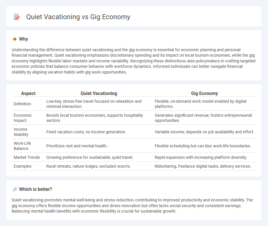Quiet Vacationing vs Gig Economy in Economy