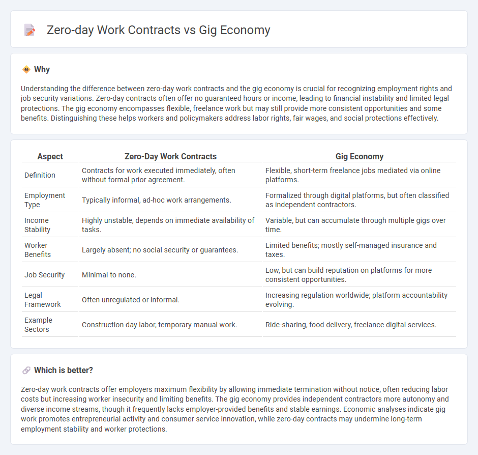 Zero-Day Work Contracts vs Gig Economy in Economy
