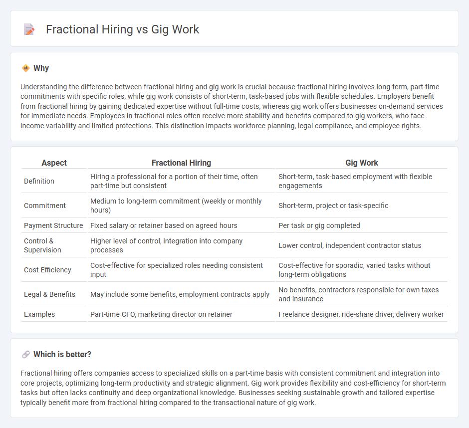 Fractional Hiring vs Gig Work in Employment