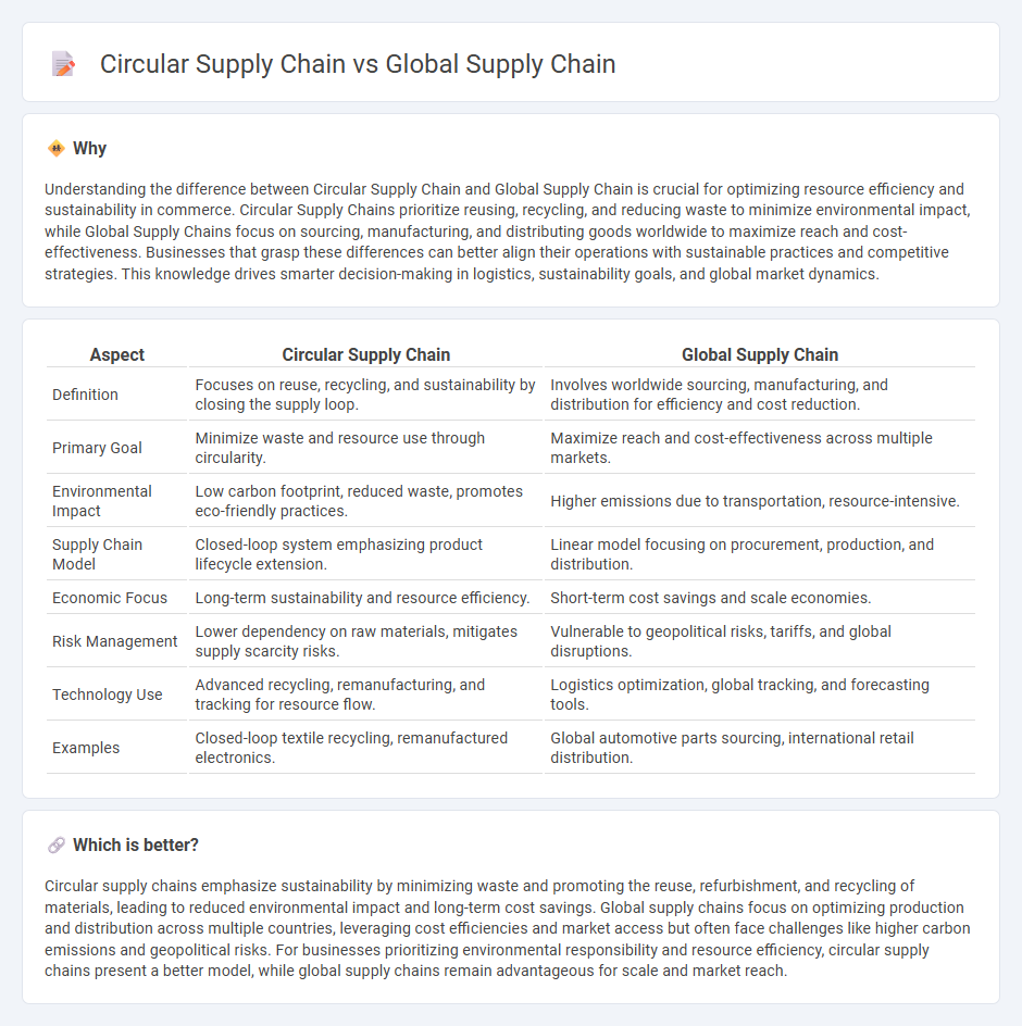 Circular Supply Chain vs Global Supply Chain in Commerce