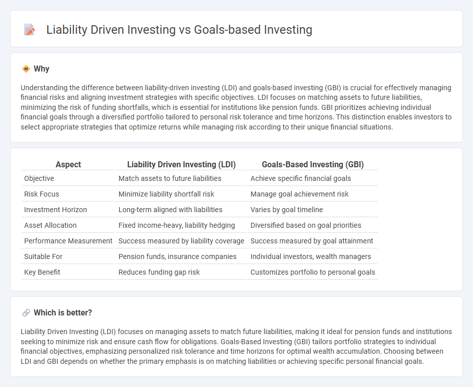 Liability Driven Investing vs Goals-Based Investing in Finance