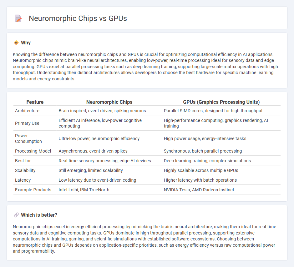Neuromorphic Chips vs Gpus in Technology